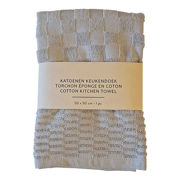 Keukendoek Katoen | 50x50cm | Beige | 2 stuks (123schoon huismerk) SDR09156 - 1