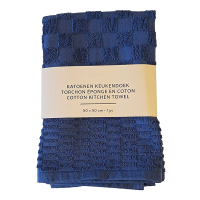 Keukendoek Katoen | 50x50cm | Blauw | 2 stuks (123schoon huismerk) SDR09154
