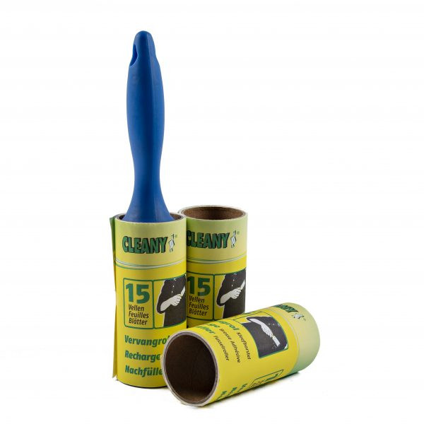 Kledingroller Met 2 Reserve-rollen | 15 vellen per stuk (123schoon huismerk) SDR05169 - 1