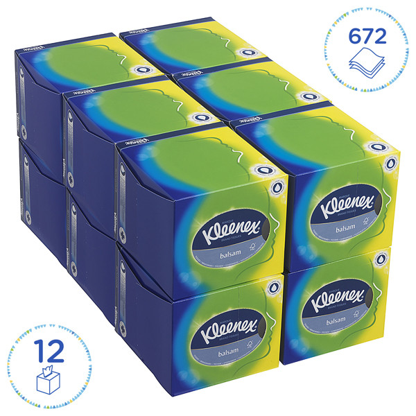 Kleenex Aanbieding: Kleenex Kubus Zakdoekjes 8825 - Wit (12dozen - 56 vellen)  SKL00038 - 2