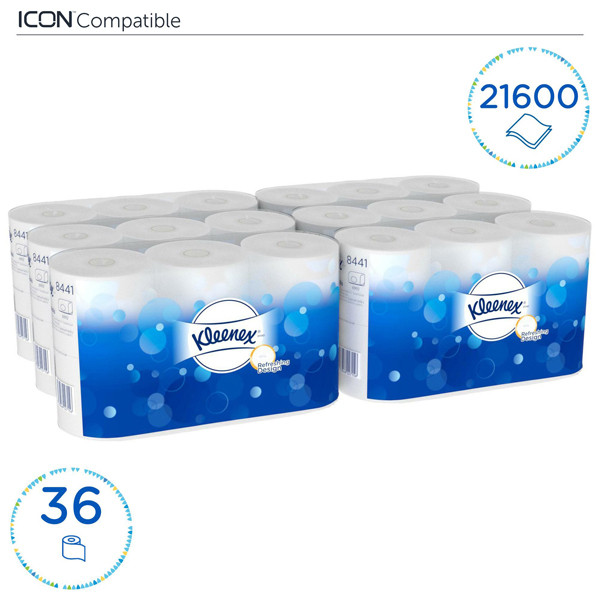 Aanbieding: Kleenex Standaardrol 2-laags Toiletpapier 8441 (6 verpakkingen - 6 rollen) SKL00051 - 3