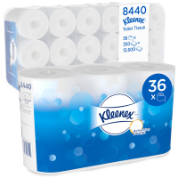 Kleenex Aanbieding: Kleenex Standaardrol 3-laags Toilettissue 8440  (36 rollen - 12.600 vellen)  SKL00045