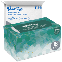 Kleenex Aanbieding: Kleenex papieren handdoeken Ultra Soft Pop-Up Ineengevouwen Handdoekjes 1126  (18 dozen - 70 doeken)  SKL00034