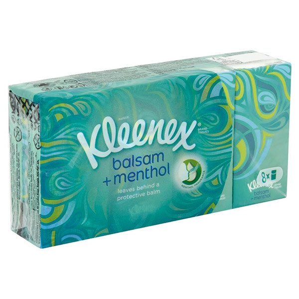 Kleenex Balsam Menthol zakdoekjes (8 pakjes)  SKL00011 - 1