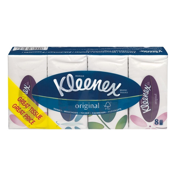 Kleenex Regular zakdoekjes (8 pakjes)  SKL00003 - 1