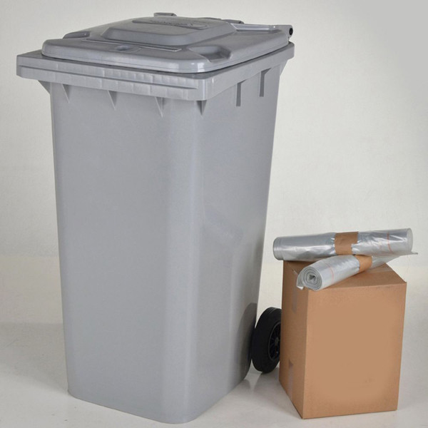 Knapzak Containerzakken Ongeperforeerd | LDPE Regeneraat | Transparant | 50 Micron | 240 liter (72 zakken) SKA00056 - 2