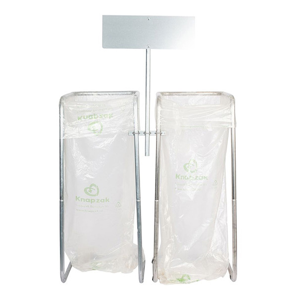 Dubbele Informatieplaat Knapzak Wielenset voor 300, 400 en 1000 L Knaphouder SKA00094 - 1