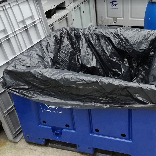 Knapzak Palletboxzakken Zwart Onbedrukt Zonder Lint | LDPE Ondoorzichtig Regeneraat | 50 Micron | 670 L (50 stuks) SKA00060 - 2