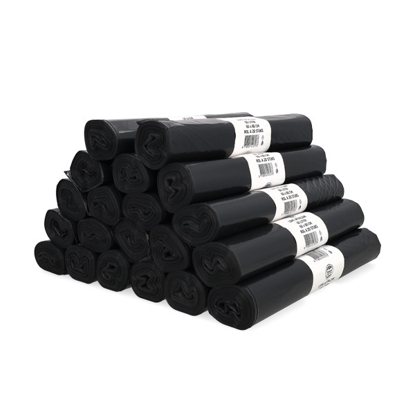 Knapzak Vuilniszakken | LDPE | Grijs Ongeperforeerd | 60 L (20 rollen à 20 stuks) SKA00112 - 1