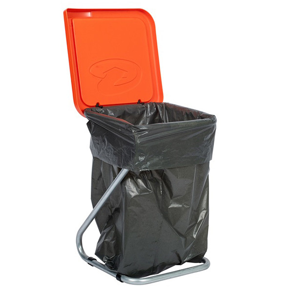 Knapzak Vuilniszakken | LDPE | Grijs Ongeperforeerd | 60 L (20 rollen à 20 stuks) SKA00112 - 3
