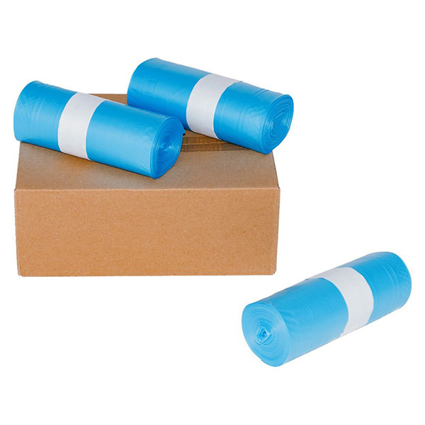 Knapzak Vuilniszakken Blauw Extra Sterk Onbedrukt Zonder Lint | MDPE Transparant | 40 Micron | 400 L (50 stuks) SKA00042 - 1