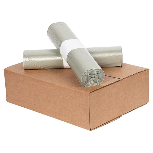 Knapzak Vuilniszakken Onbedrukt | LDPE Translucent Regeneraat | 35 Micron | 60 L (450 stuks) SKA00015 - 1