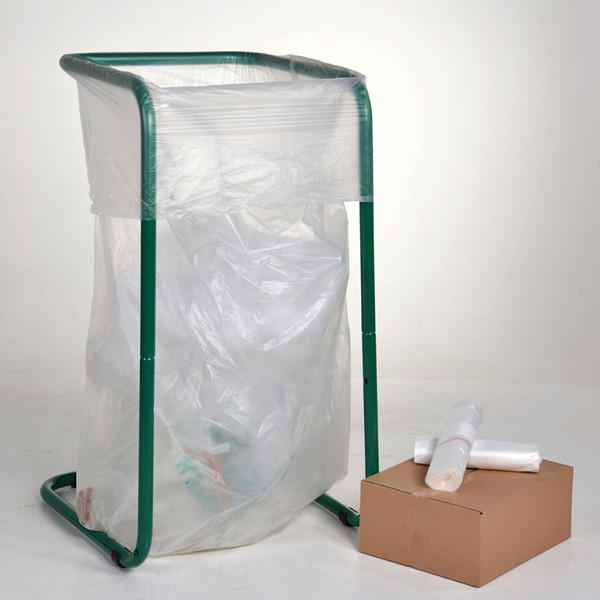 Knapzak Vuilniszakken Onbedrukt | MDPE Transparant | 23 Micron | 300 L (108 stuks) SKA00022 - 2