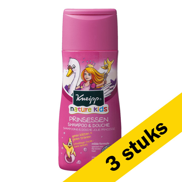 Kneipp Aanbieding: 3x Kneipp Kids shampoo & douche Prinsessen (200 ml)  SKN00061 - 1