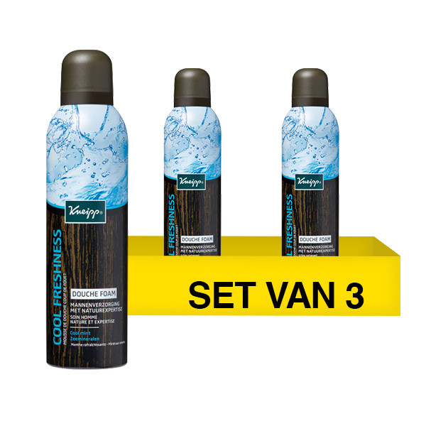 Kneipp Aanbieding: 3x Kneipp doucheschuim for men Cool Freshness (200 ml)  SKN00049 - 1