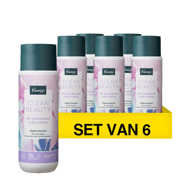 Aanbieding: Kneipp Clean Beauty Hydro Bio Douchegel  Lotusbloesem & Jojoba (6 stuks - 200 ml) SKN00343 - 1
