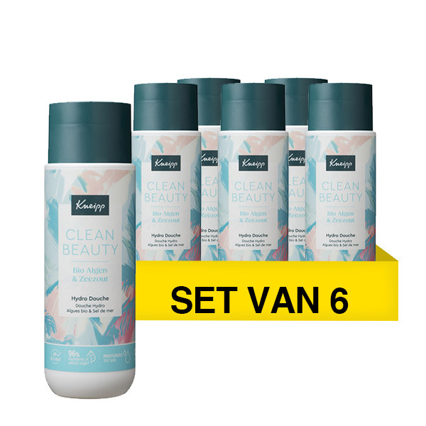 Kneipp Aanbieding: Kneipp Clean Beauty Hydro Douchegel Bio Algen & Zeezout (6 stuks - 200 ml)  SKN00341 - 1