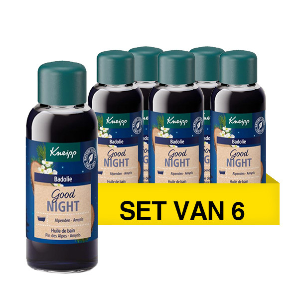 Kneipp Aanbieding: Kneipp Good Night Badolie (6 stuks - 100 ml)  SKN00081 - 1