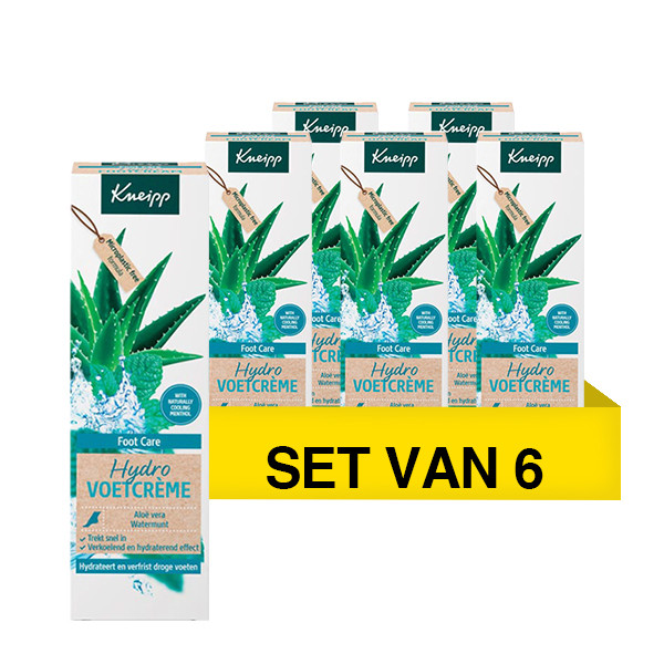 Kneipp Aanbieding: Kneipp Hydro Voetcrème (6 stuks - 75 ml)  SKN00243 - 1