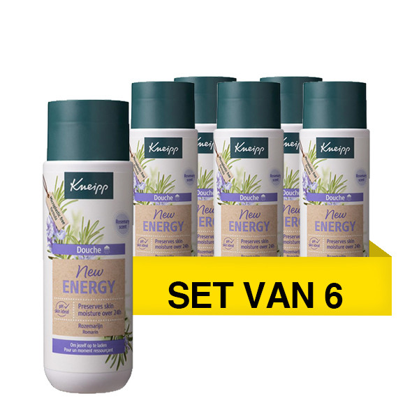 Aanbieding: Kneipp  New Energy Douchegel Recycled Bottle (6 stuks - 200 ml) SKN00327 - 1