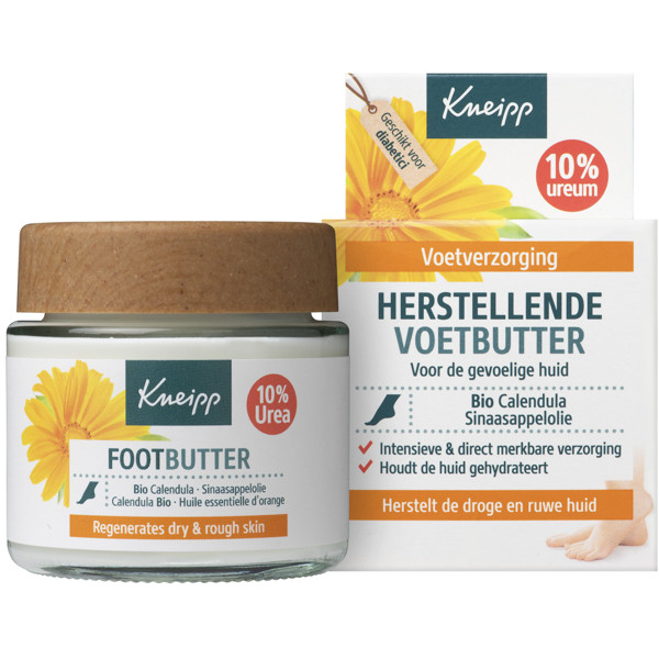 Kneipp Herstellende Voetbutter Bio Calendula & Sinaasappelolie (100 ml)  SKN00348 - 1