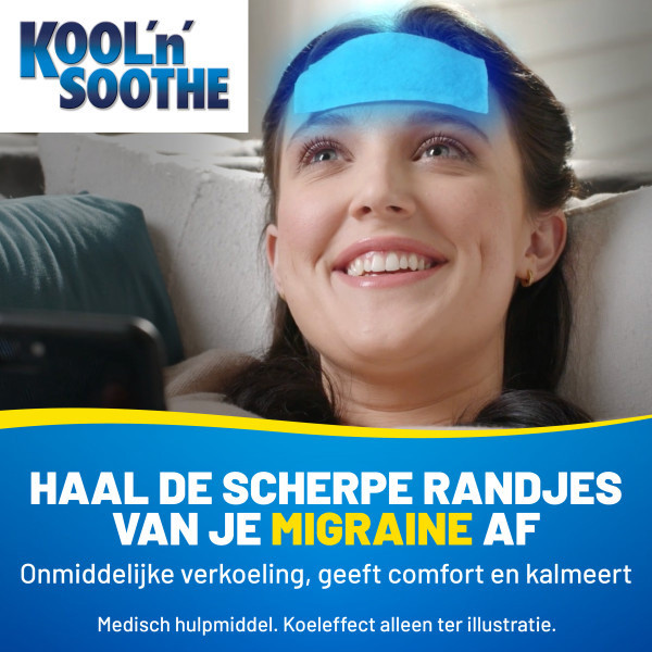 Kool'n'Soothe Migraine Gelpleisters (4 stuks) SKO00021 - 3
