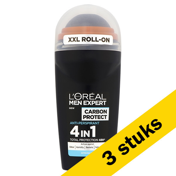 tyfoon in beroep gaan Prestatie Aanbieding: 3x L'Oreal Men Expert Carbon Protect deoroller (50 ml) LOreal  123schoon.nl