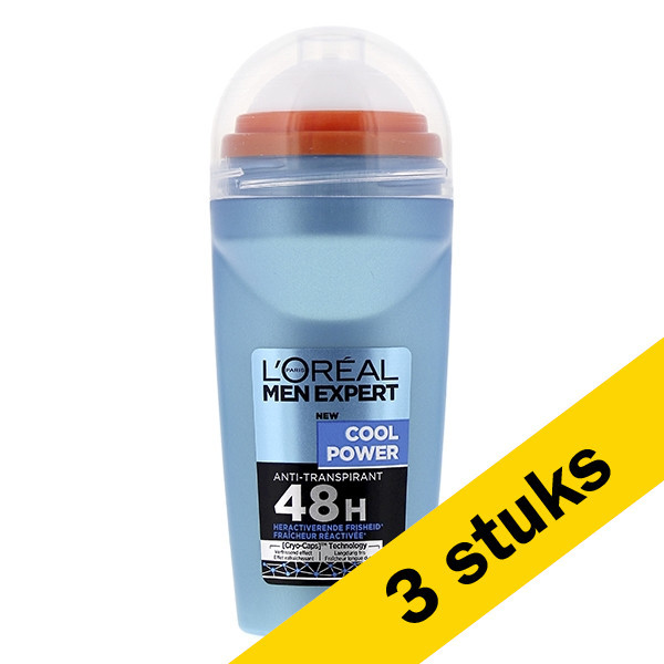 zout Onafhankelijk slogan Aanbieding: 3x L'Oreal Men Expert Cool Power deoroller (50 ml) LOreal  123schoon.nl
