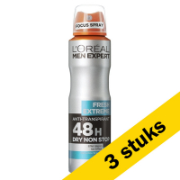 LOreal Aanbieding: 3x L'Oreal Men Expert Fresh Extreme deodorant spray (150 ml)  SLO00082