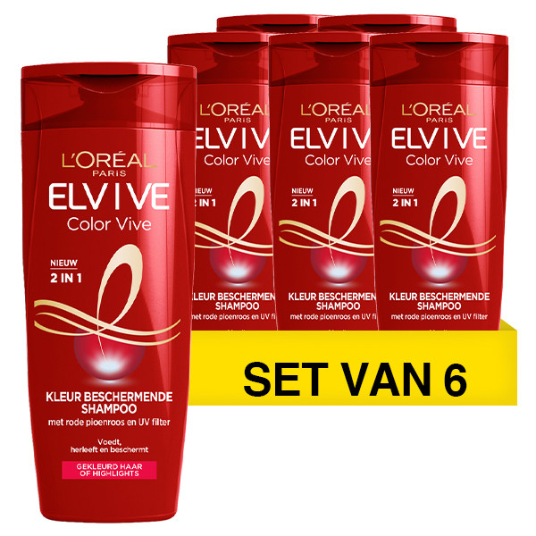 LOreal Aanbieding: 6x L'Oreal Color Vive Beschermende 2-in-1 shampoo (250 ml)  SLO00217 - 1