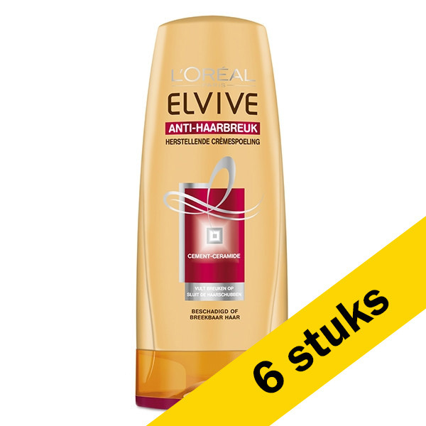 LOreal Aanbieding: 6x L'Oreal Elvive Anti-haarbreuk shampoo (250 ml)  SLO00170 - 1