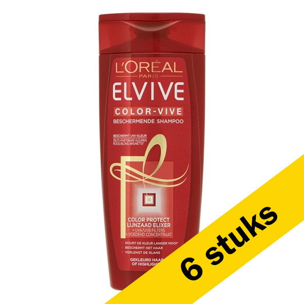 LOreal Aanbieding: 6x L'Oreal Elvive Color-Vive shampoo (250 ml)  SLO00171 - 1