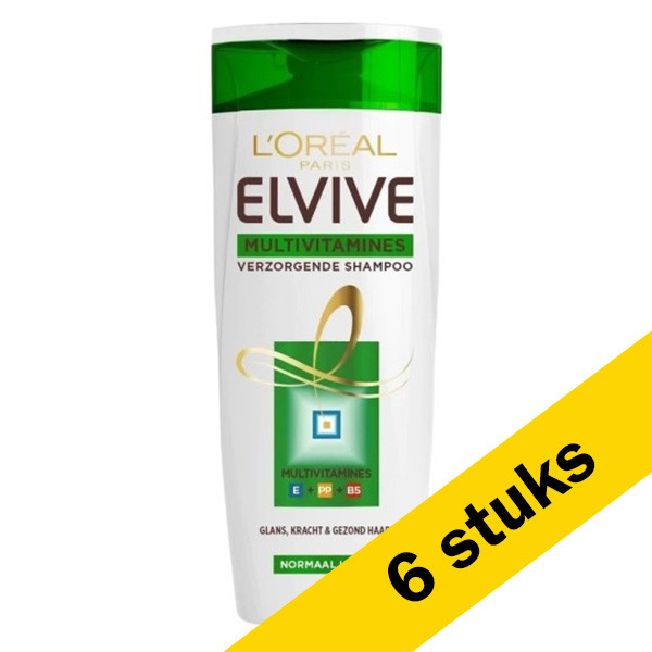 LOreal Aanbieding: 6x L'Oreal Elvive Multivitamines shampoo (250 ml)  SLO00177 - 1