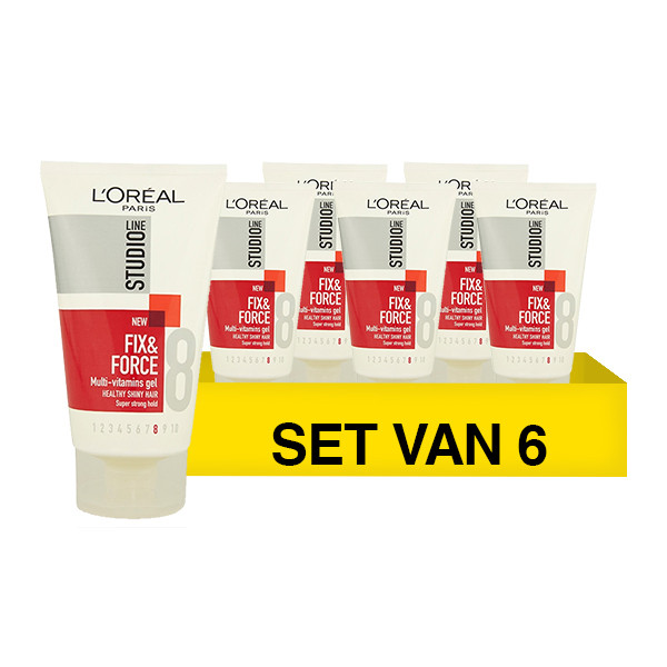 LOreal Aanbieding: 6x L'Oreal Studio Line Fix & Force haargel (150 ml)  SLO00150 - 1