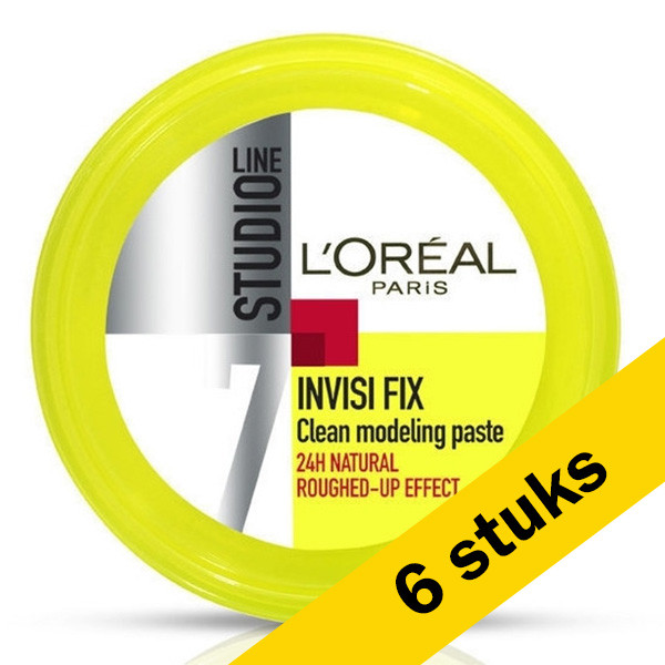 LOreal Aanbieding: 6x L'Oreal Studio Line Invisi Fix clean sculpting paste (75 ml)  SLO00144 - 1