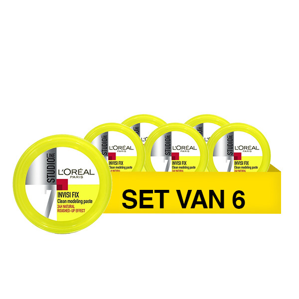 LOreal Aanbieding: 6x L'Oreal Studio Line Invisi Fix clean sculpting paste (75 ml)  SLO00144 - 1