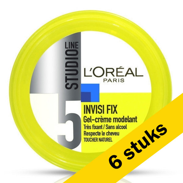 LOreal Aanbieding: 6x L'Oreal Studio Line Invisi Fix creme-gel (150 ml)  SLO00158 - 1