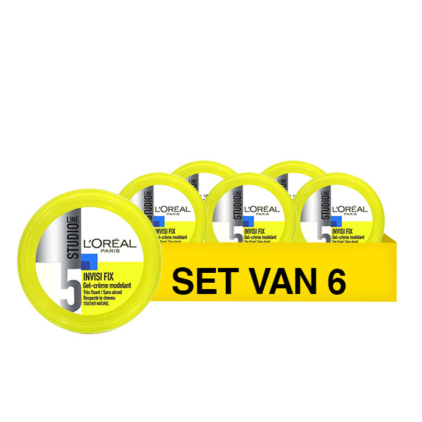 LOreal Aanbieding: 6x L'Oreal Studio Line Invisi Fix creme-gel (150 ml)  SLO00158 - 1