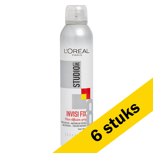 LOreal Aanbieding: 6x L'Oreal Studio Line Invisi Fix haarspray (250 ml)  SLO00147 - 1