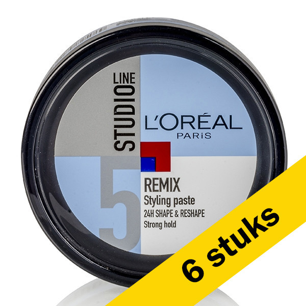 LOreal Aanbieding: 6x L'Oreal Studio Line Remix fibre paste (150 ml)  SLO00157 - 1