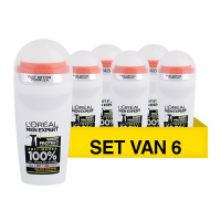 LOreal Aanbieding: L'Oreal Men Expert Deo roller Shirt Protect - Anti transpirant (6 stuks  - 50 ml)  SLO00183