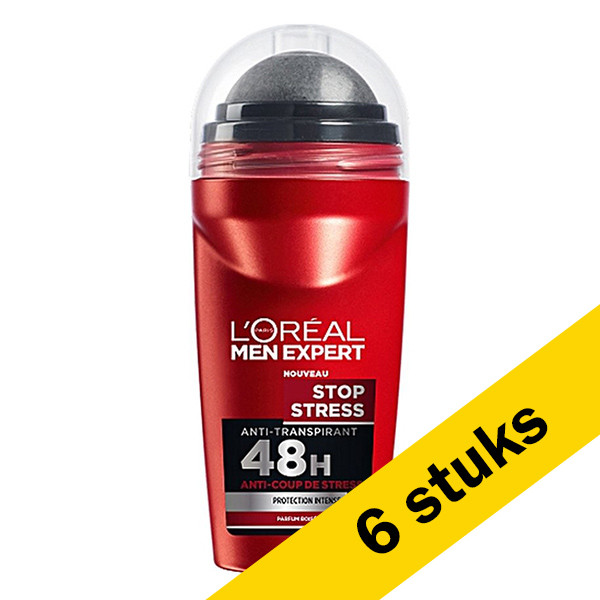 LOreal Aanbieding: L'Oreal Men Expert Deo roller Stress Anti Perspirant (6 stuks - 50 ml)  SLO00189 - 1