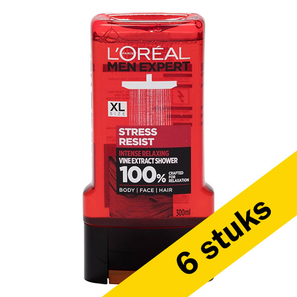 LOreal Aanbieding: L'Oreal Men Expert Douchegel Stress Anti Perspirant (6 stuks - 300 ml)  SLO00181 - 1