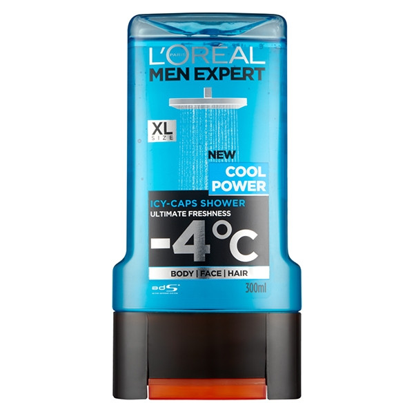 LOreal L'Oreal Men Expert 3 in 1 Cool Power douchegel (300 ml)  SLO00101 - 1