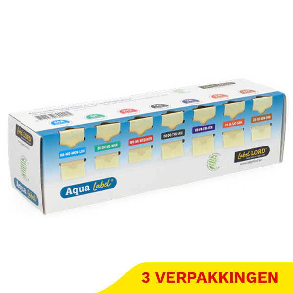 Labellord Aqua Mini Voedseletiketten Dispenser + Weg Op Label (3 x 700 stuks) SLA00034 - 1