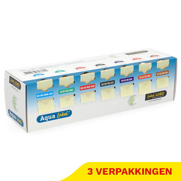Labellord Aqua Mini Voedseletiketten Dispenser | Zonder weg op label (3 x 700 stuks) SLA00035 - 1