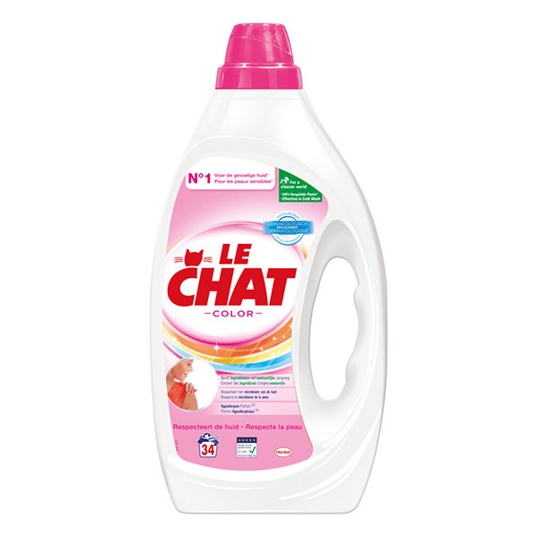 Le Chat wasmiddel gel Sensitive Color 1.7 liter (34 wasbeurten)  SLE00268 - 1
