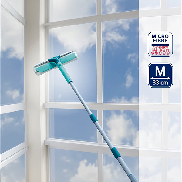 Leifheit Classic 3-in-1 Raamwisser | Telescoopsteel (135 cm) SLE00234 - 1