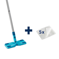 Leifheit Clean & Away Set (Vloerwisser + 5 stofdoeken) SLE00241