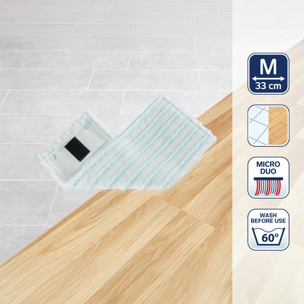 Leifheit Clean Twist M Ergo Micro Duo | Vervangingsdoek | Klittenband (33 cm) SLE00190 - 3